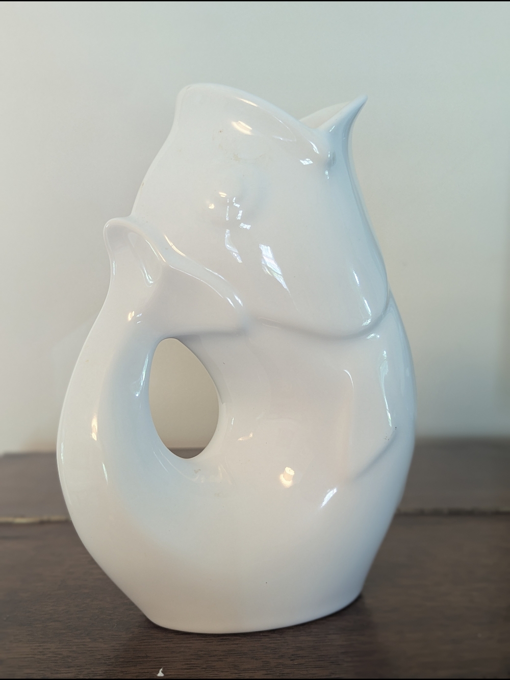 GurglePot Fish Pitcher 9.5” Whimsical Ceramic Vase 42 oz - Picture 9 of 12